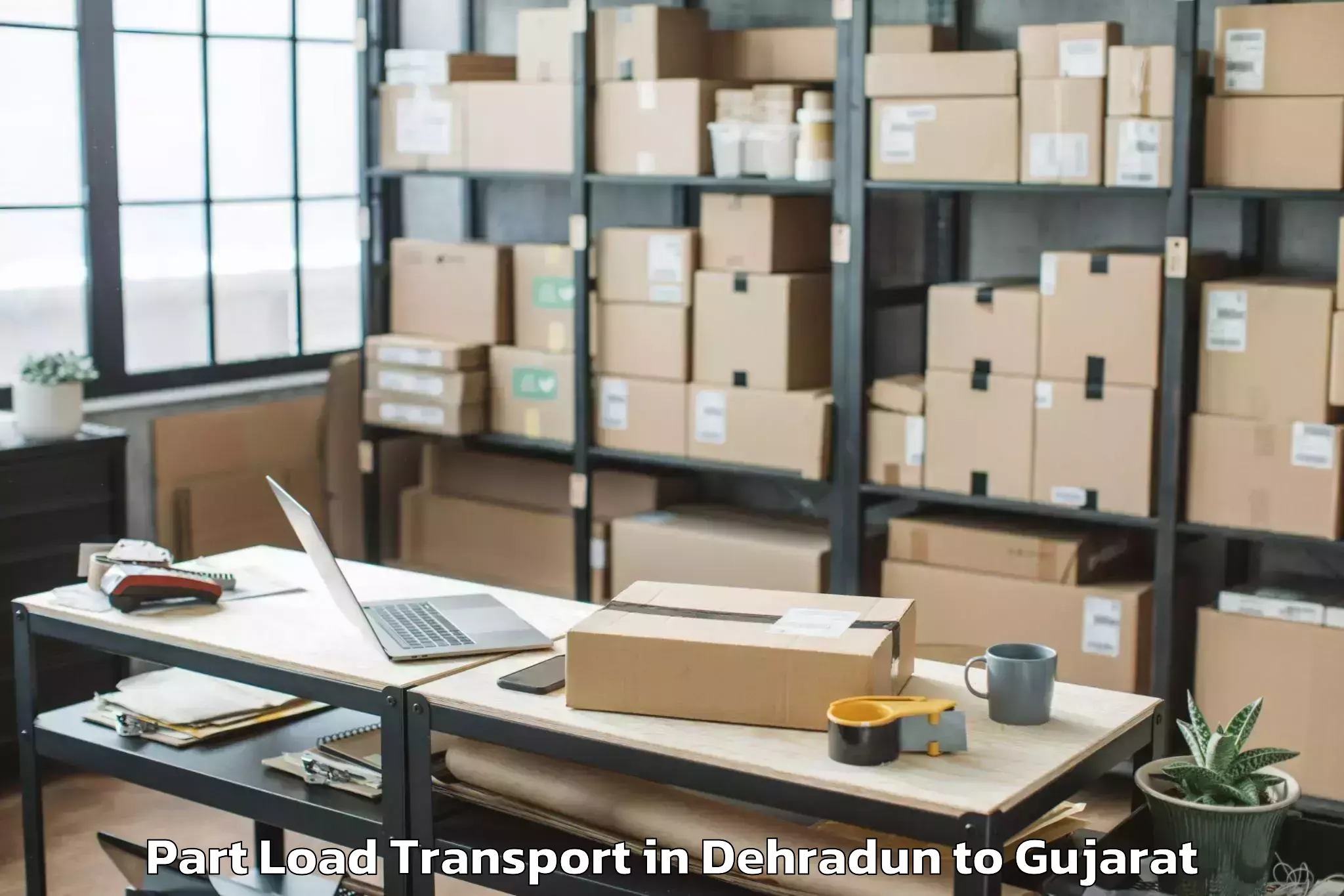 Quality Dehradun to Gandhi Nagar Part Load Transport